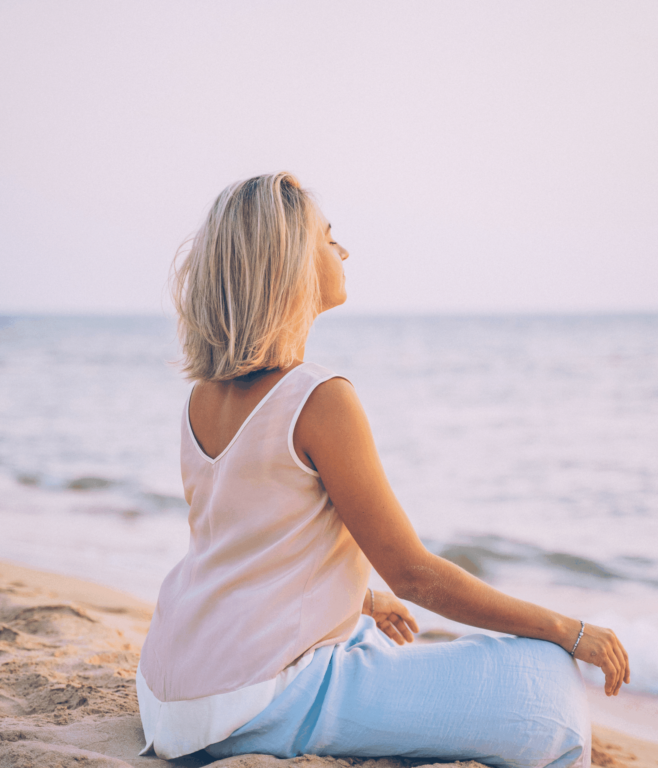 Woman at the beach 3 scaled